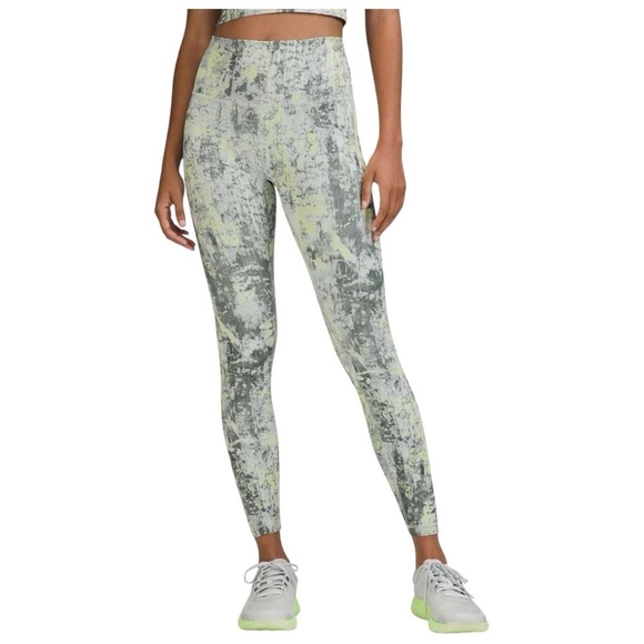 Lululemon Wunder Train High-Waisted Patterned Leggings Size 4 - Picture 1 of 9
